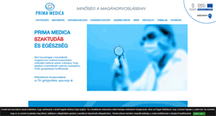 Desktop Screenshot of primamedica.hu